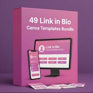 Canva website template