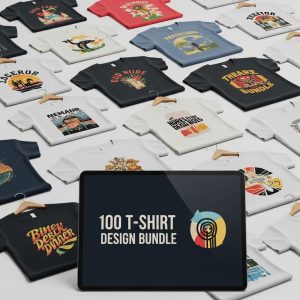 100 t-shirt design bundle
